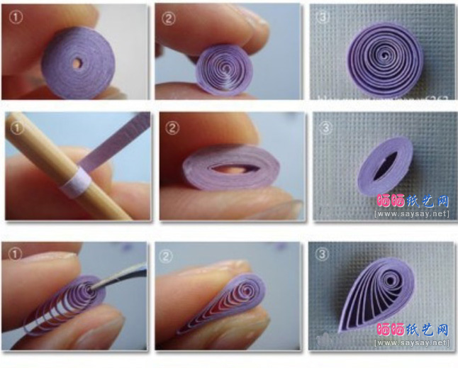 衍纸制作中经常用的基础造型的制作-衍纸基础教程