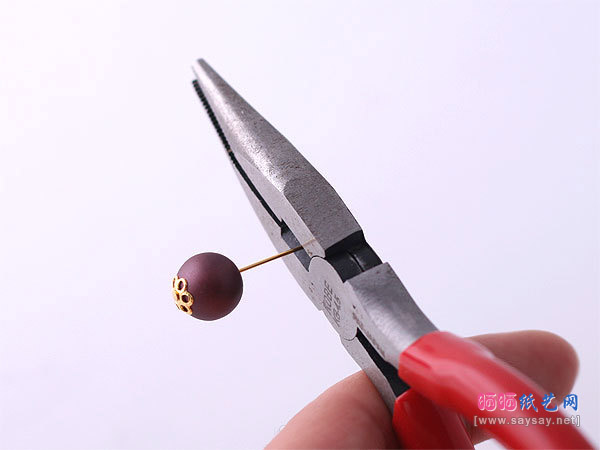 自制大方高贵巴洛克风格水晶串珠发绳的方法教程