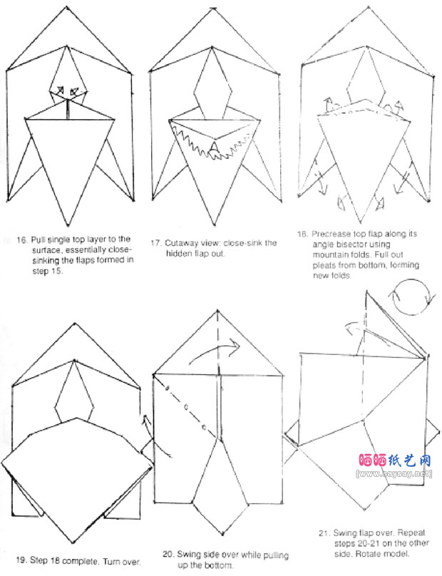 Marc Kirschenbaum折纸教程非洲象的折法