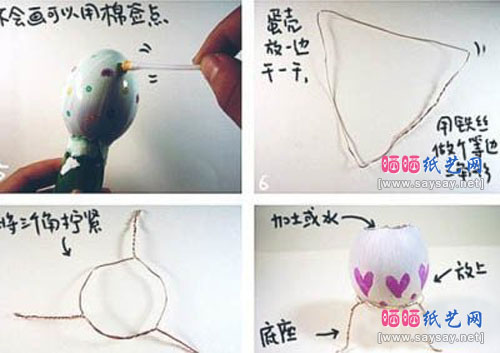 鸡蛋壳变废为宝手工制作可爱小盆栽