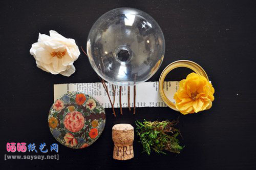 朋友生日礼物DIY 精装的绿植花卉玻璃罐摆件制作教程