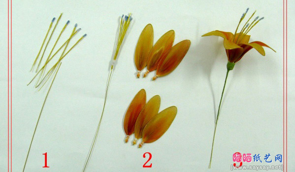 丝网花制作中国的母亲花萱草花丝袜DIY教程