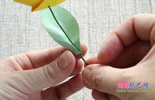 手工制作卷纸清新玫瑰花纸艺制作教程