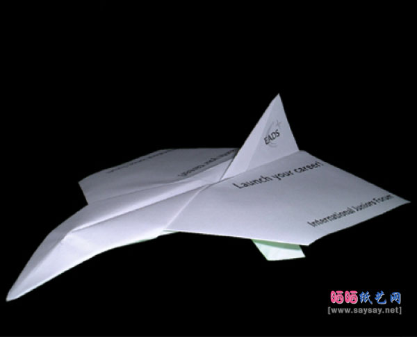 空口骄子超音速飞机手工折纸教程 飞机折纸大全