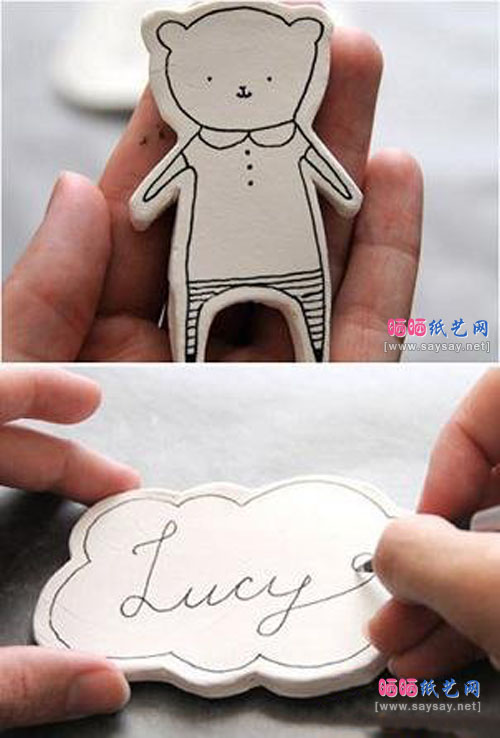 超轻粘土手工制作教程可爱的软陶小熊风铃DIY