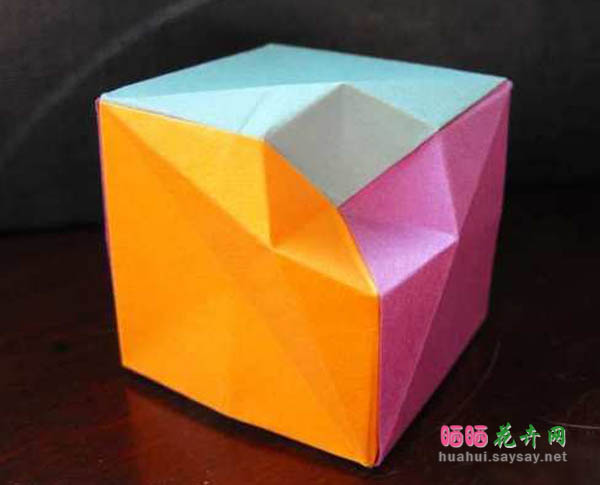 变形的立方体折纸图解教程