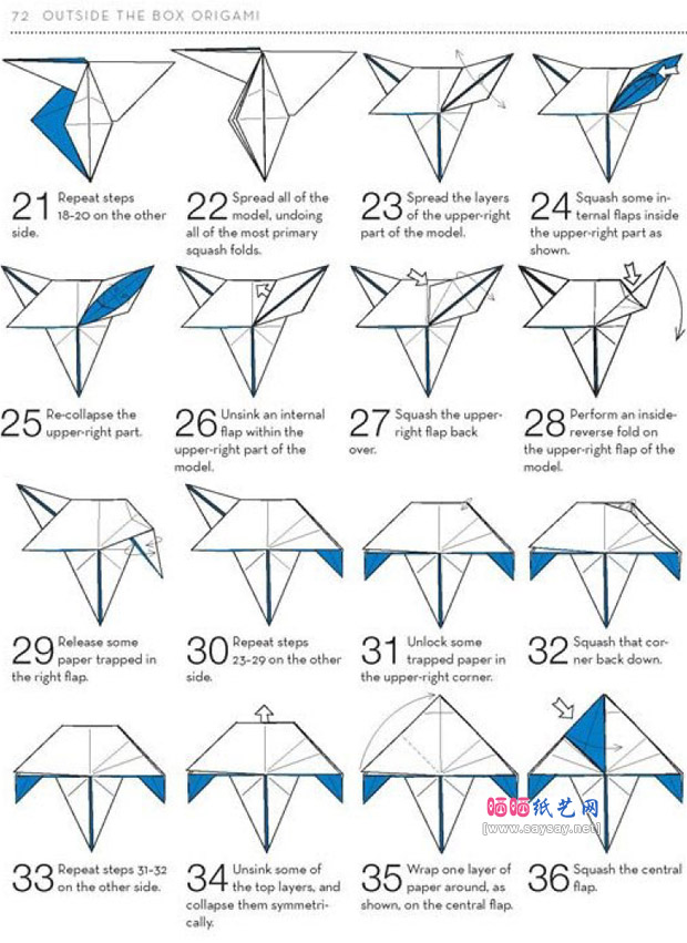 ScottWassermanStern的手工折纸鬼魂折法图解教程