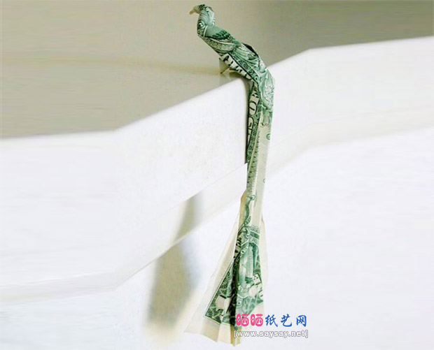 PhilipSchulz的纸币折纸教程鹦鹉的折法