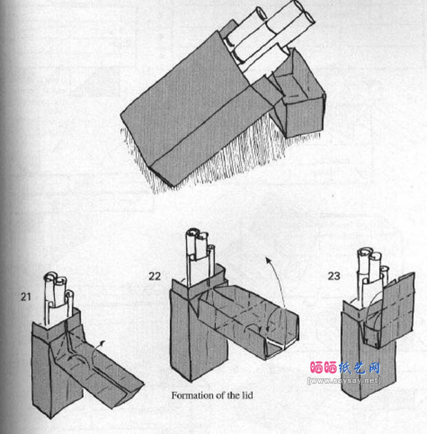 David Bril的手工折纸香烟盒的折法教程