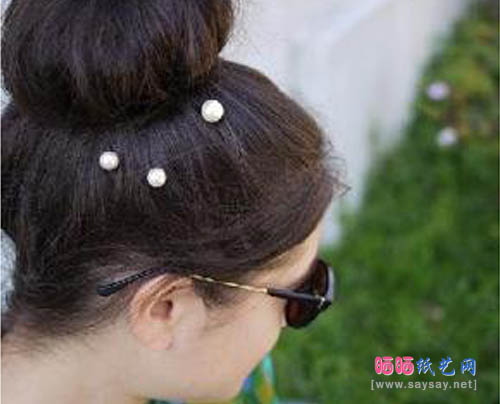手工制作,香奈儿发卡,珍珠发卡