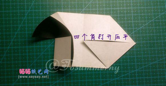 小狗折纸大全可爱的沙皮狗手工折纸实拍教程5