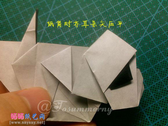小狗折纸大全可爱的沙皮狗手工折纸实拍教程48