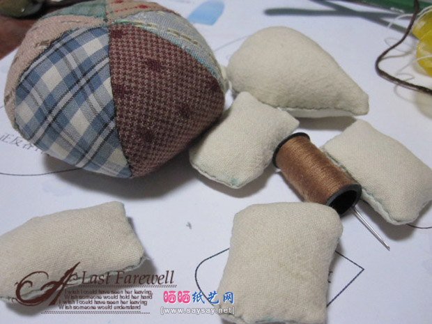 可爱布艺玩偶小乌龟针插DIY制作教程