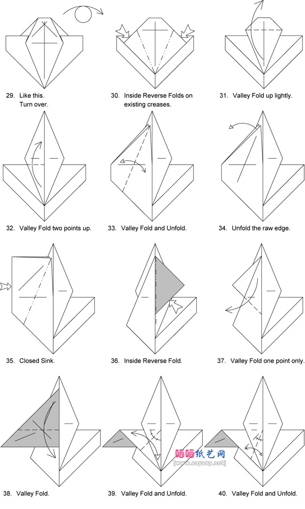 QuentinTrollip的手工折纸熊猫的折法图谱教程 www.saybb.net