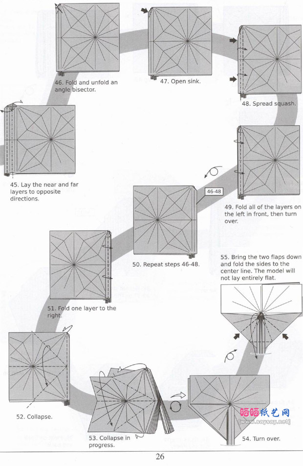 多才多艺的嘲鸫手工折纸图谱教程