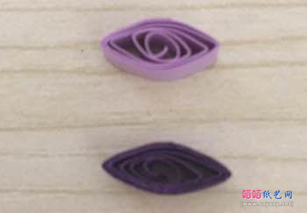 纸艺制作立体花衍纸DIY做法 第3步