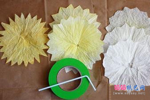 纸艺花制作芍药花手工折纸实拍图解教程
