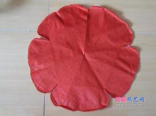 实用布艺手工制作玫瑰花抱枕靠垫DIY教程步骤3