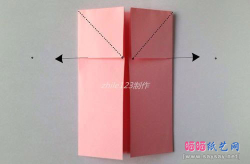 可爱心形折纸送情人礼物天使之心的折法教程步骤5