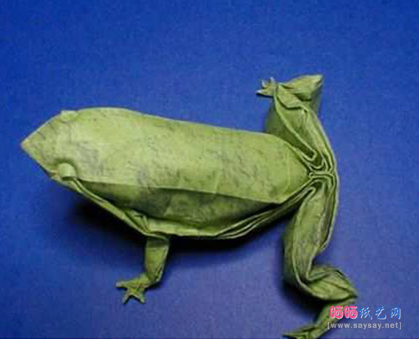 青蛙折纸大全之林蛙手工折纸图谱教程