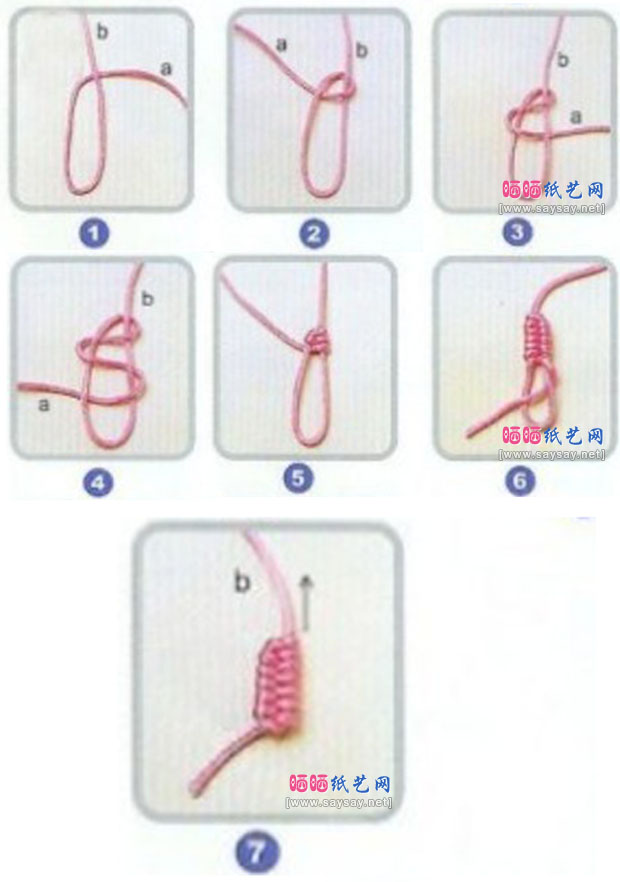中国结编织方法之凤尾结手工编织法教程