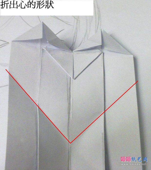 有趣的玫瑰花心手工折纸实拍教程
