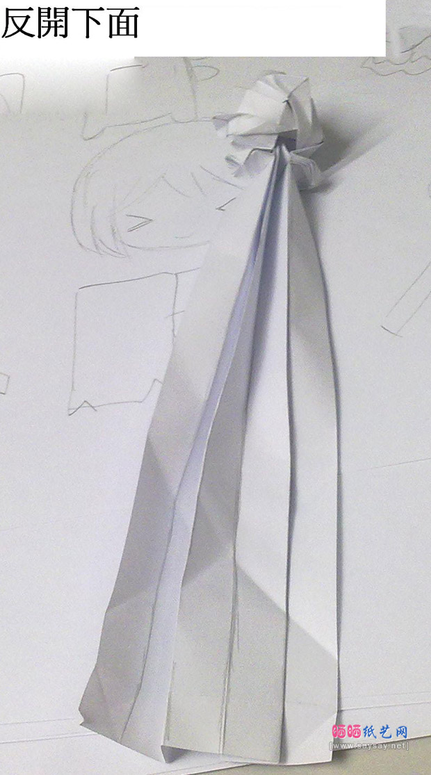 有趣的玫瑰花心手工折纸实拍教程