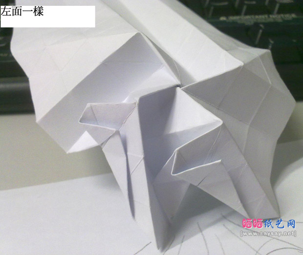 有趣的玫瑰花心手工折纸实拍教程