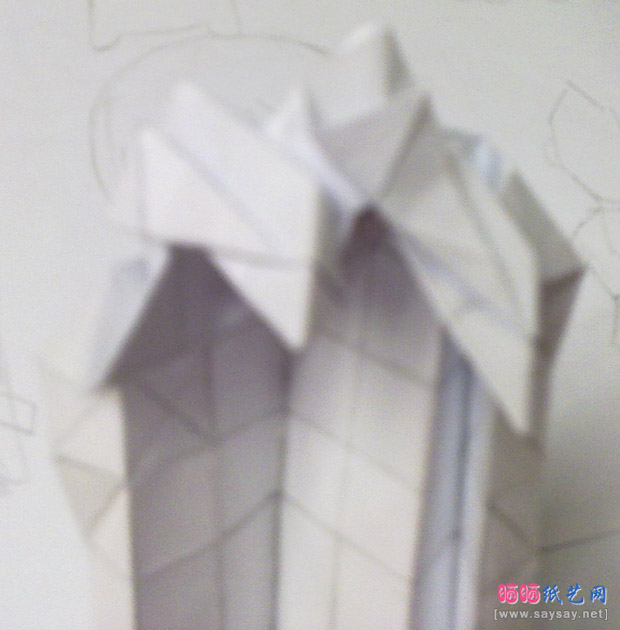 有趣的玫瑰花心手工折纸实拍教程