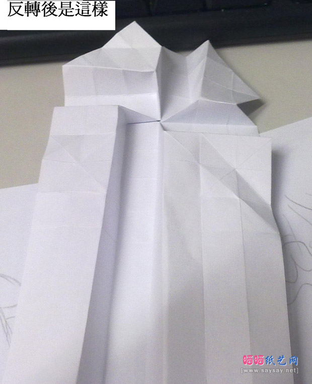 有趣的玫瑰花心手工折纸实拍教程