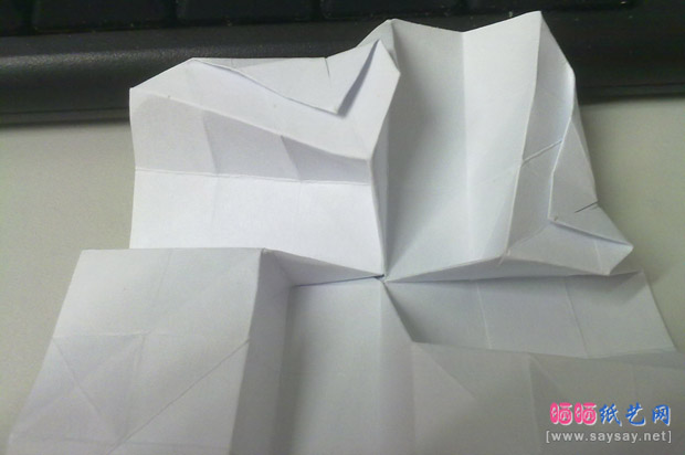 有趣的玫瑰花心手工折纸实拍教程