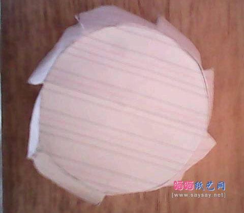 手工制作雨伞书签折纸图文教程 第7步