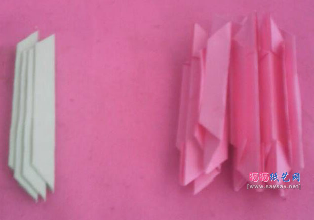 超级简单的莲花灯折纸实拍图片教程 第9步
