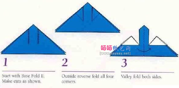 俄罗斯米格-21战斗机折纸图谱教程