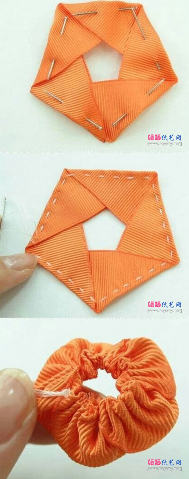 手工制作清新玫瑰花苞发夹DIY详细图文教程图片步骤4