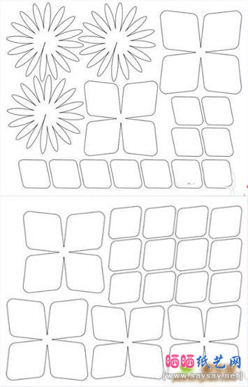 菊花DIY手工折纸图谱教程