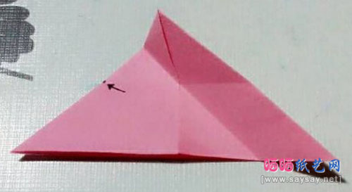简易儿童折纸飞镖的折法图文教程图片步骤5