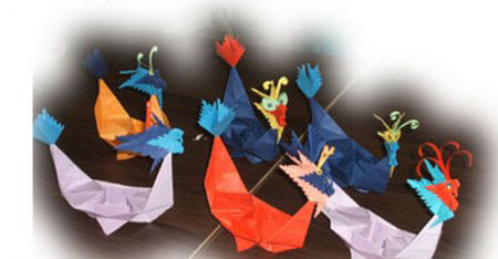 有趣简单的幼儿儿童端午节龙舟折纸方法教程