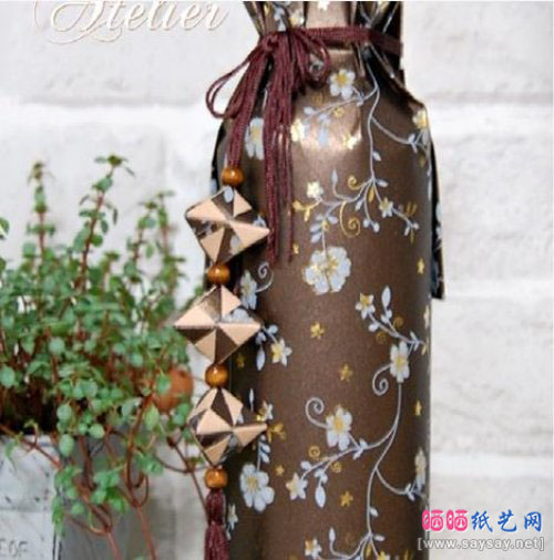 韩国小粽子纸艺挂饰制作方法 有趣的端午节折纸