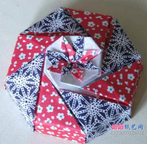令人惊艳的双色纸盒折纸方法教程 如何折礼品盒