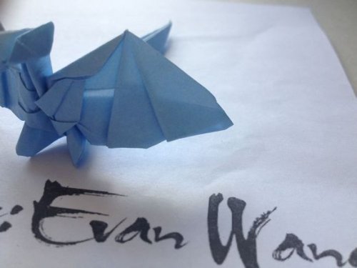 萌萌的西方小飞龙的折纸方法图解教程