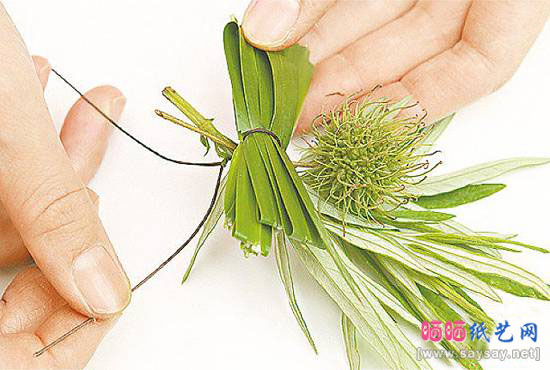 端午节手工一：艾草菖蒲花环5