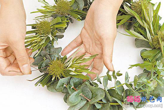 端午节手工一：艾草菖蒲花环6