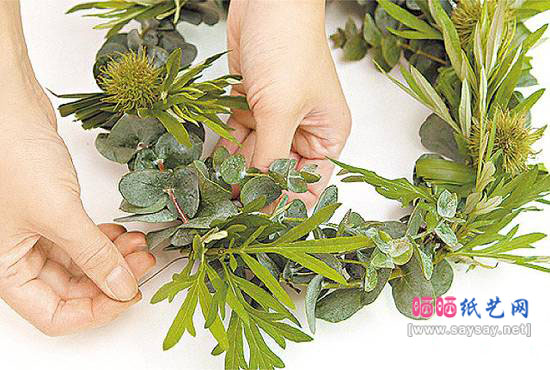 端午节手工一：艾草菖蒲花环7