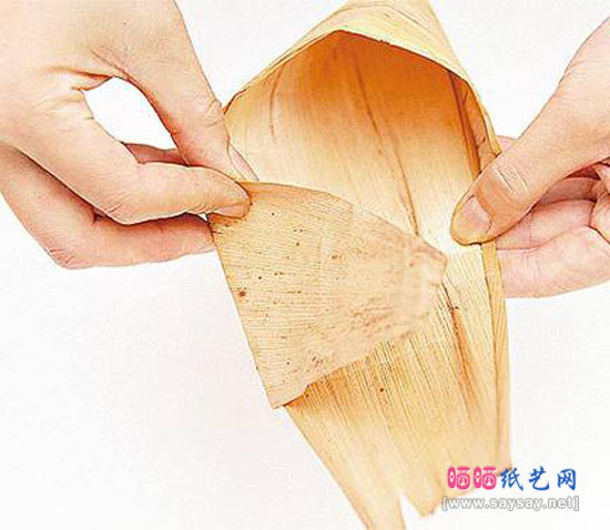 端午手工二：粽叶甜筒2