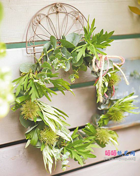 端午节手工一：艾草菖蒲花环8