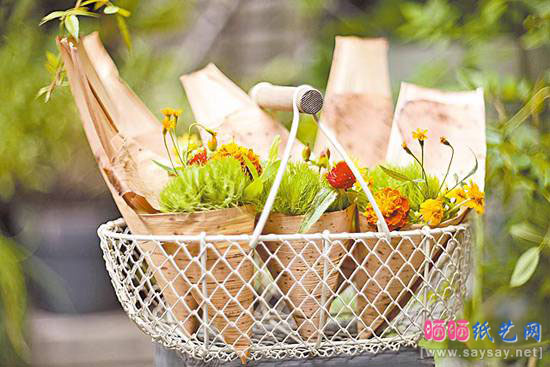 端午手工二：粽叶甜筒5