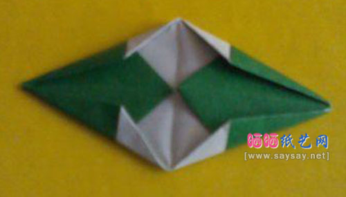 端午节折纸教程 可爱的三角粽子的折法