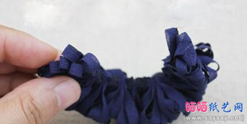 漂亮发饰DIY 精致太阳花发圈手工制作图文教程