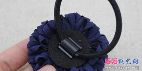漂亮发饰DIY 精致太阳花发圈手工制作图文教程
